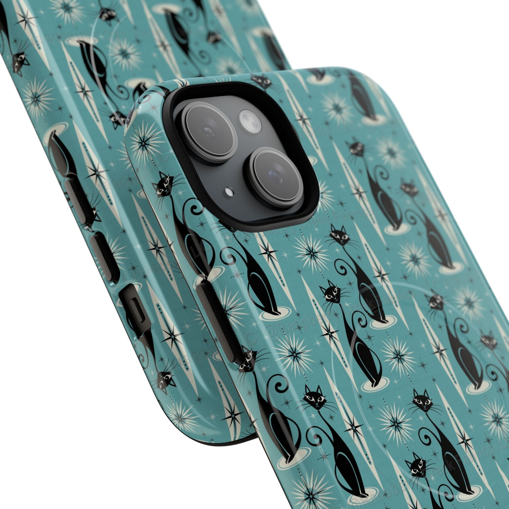 Mid - Century Retro Coolest Kitty Cats Tough Magnetic Phone Case - POPvault