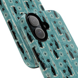 Mid - Century Retro Coolest Kitty Cats Tough Magnetic Phone Case - POPvault