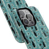 Mid - Century Retro Coolest Kitty Cats Tough Magnetic Phone Case - POPvault