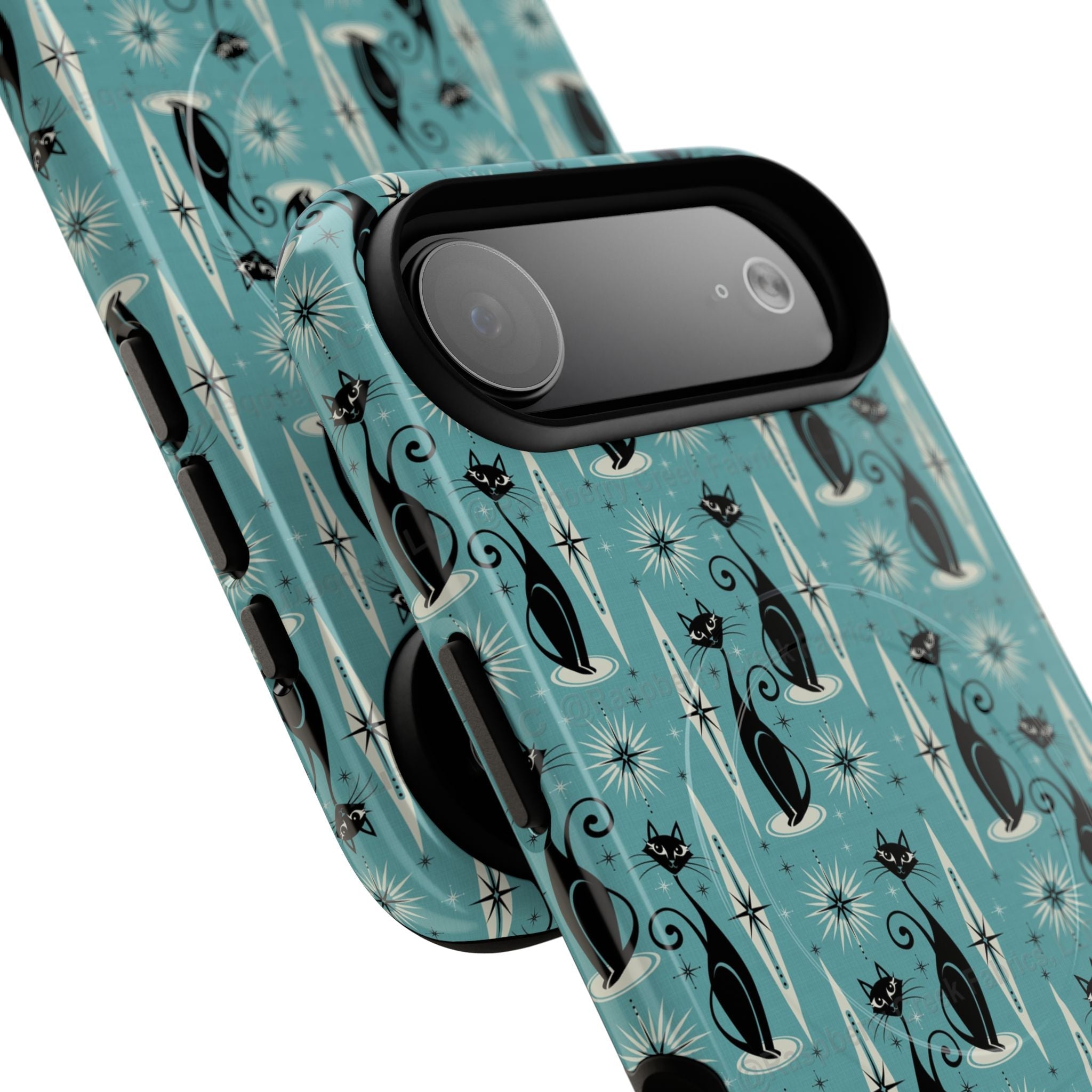 Mid - Century Retro Coolest Kitty Cats Tough Magnetic Phone Case - POPvault
