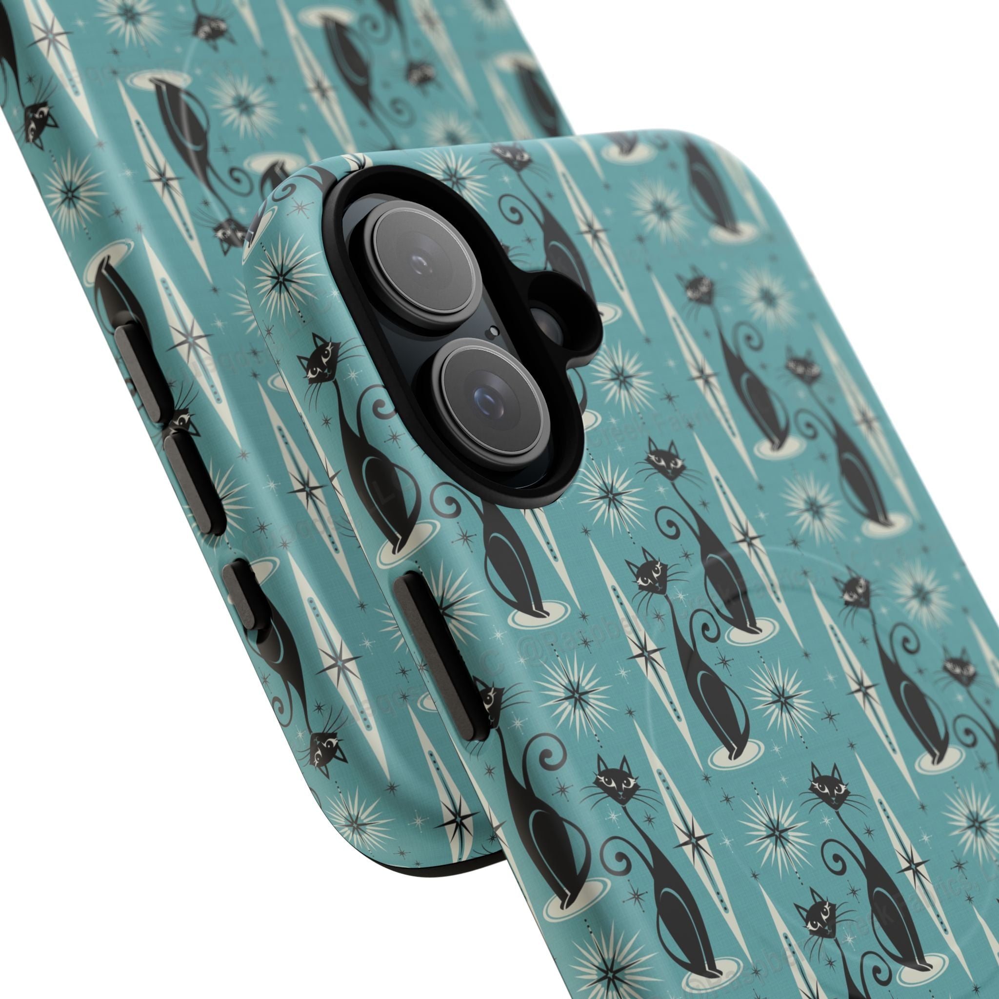 Mid - Century Retro Coolest Kitty Cats Tough Magnetic Phone Case - POPvault