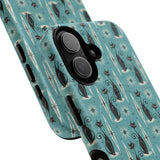 Mid - Century Retro Coolest Kitty Cats Tough Magnetic Phone Case - POPvault