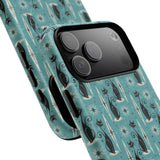 Mid - Century Retro Coolest Kitty Cats Tough Magnetic Phone Case - POPvault