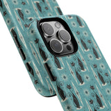 Mid - Century Retro Coolest Kitty Cats Tough Magnetic Phone Case - POPvault