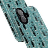Mid - Century Retro Coolest Kitty Cats Tough Magnetic Phone Case - POPvault