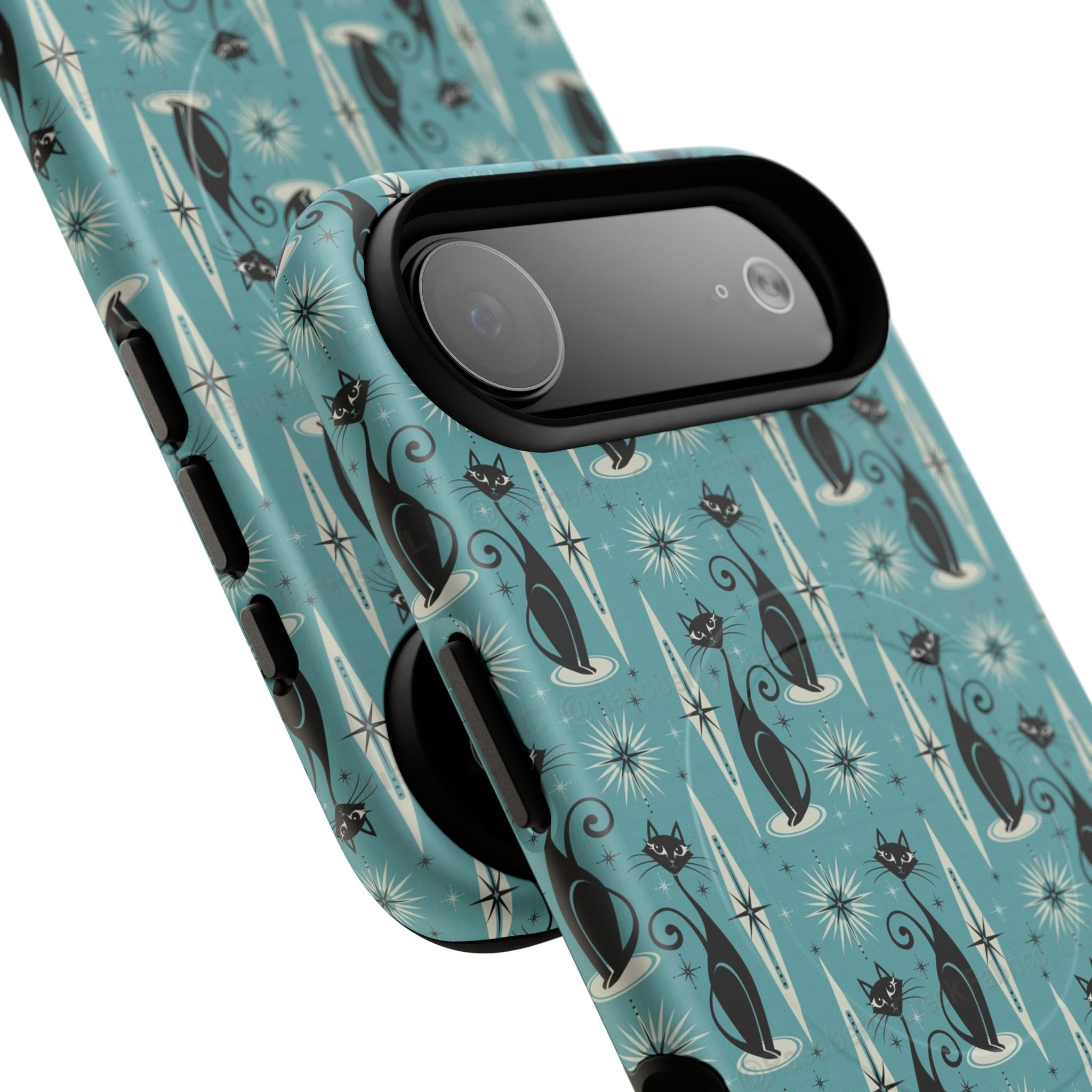 Mid - Century Retro Coolest Kitty Cats Tough Magnetic Phone Case - POPvault
