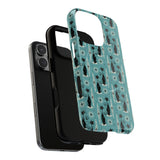 Mid - Century Retro Coolest Kitty Cats Tough Magnetic Phone Case - POPvault