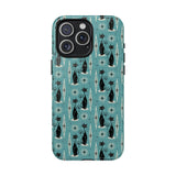 Mid - Century Retro Coolest Kitty Cats Tough Magnetic Phone Case - POPvault