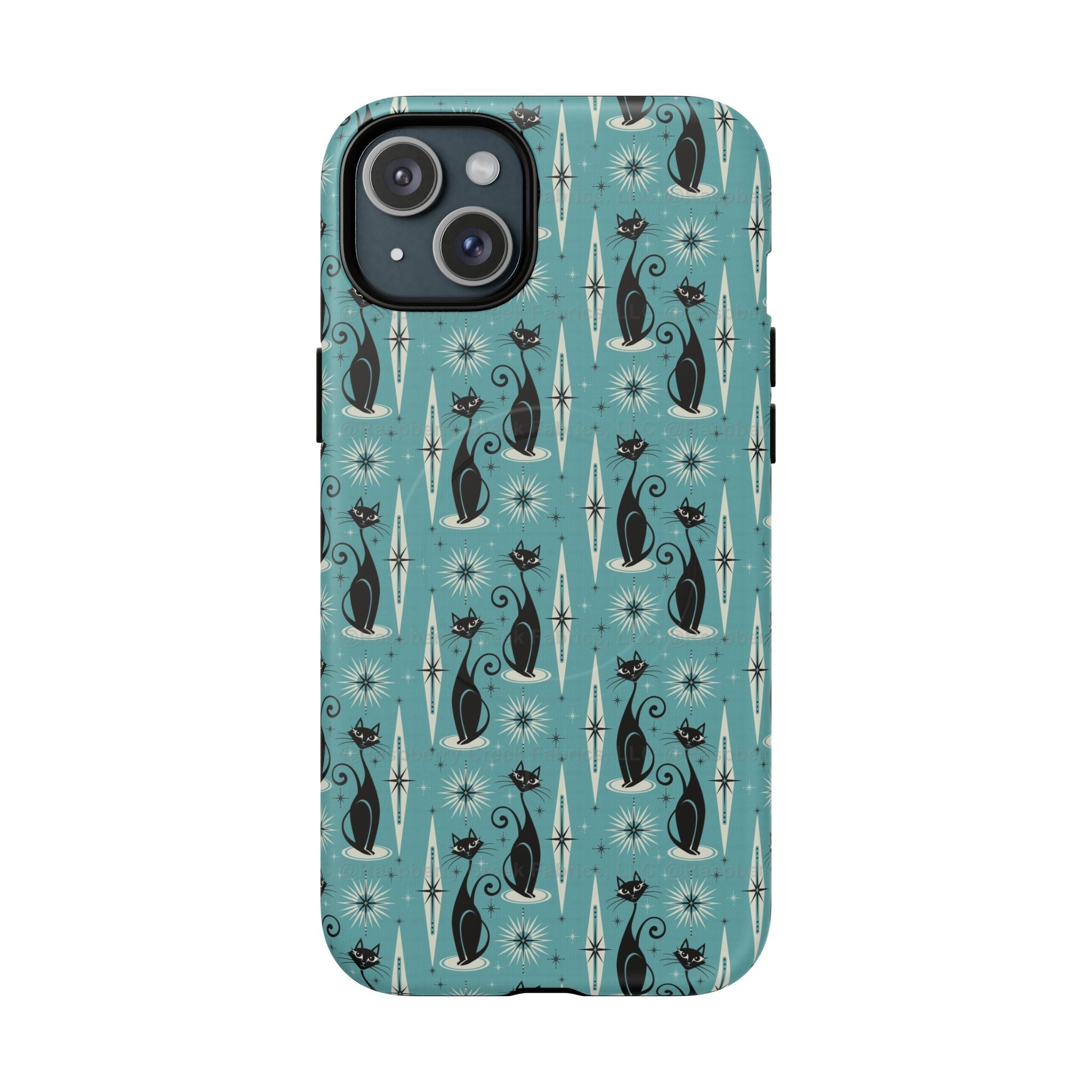 Mid - Century Retro Coolest Kitty Cats Tough Magnetic Phone Case - POPvault