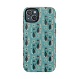 Mid - Century Retro Coolest Kitty Cats Tough Magnetic Phone Case - POPvault