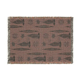 Mid - Century Retro Coolest Kitty Cats Vintage Ski Lodge Woven Blanket - POPvault