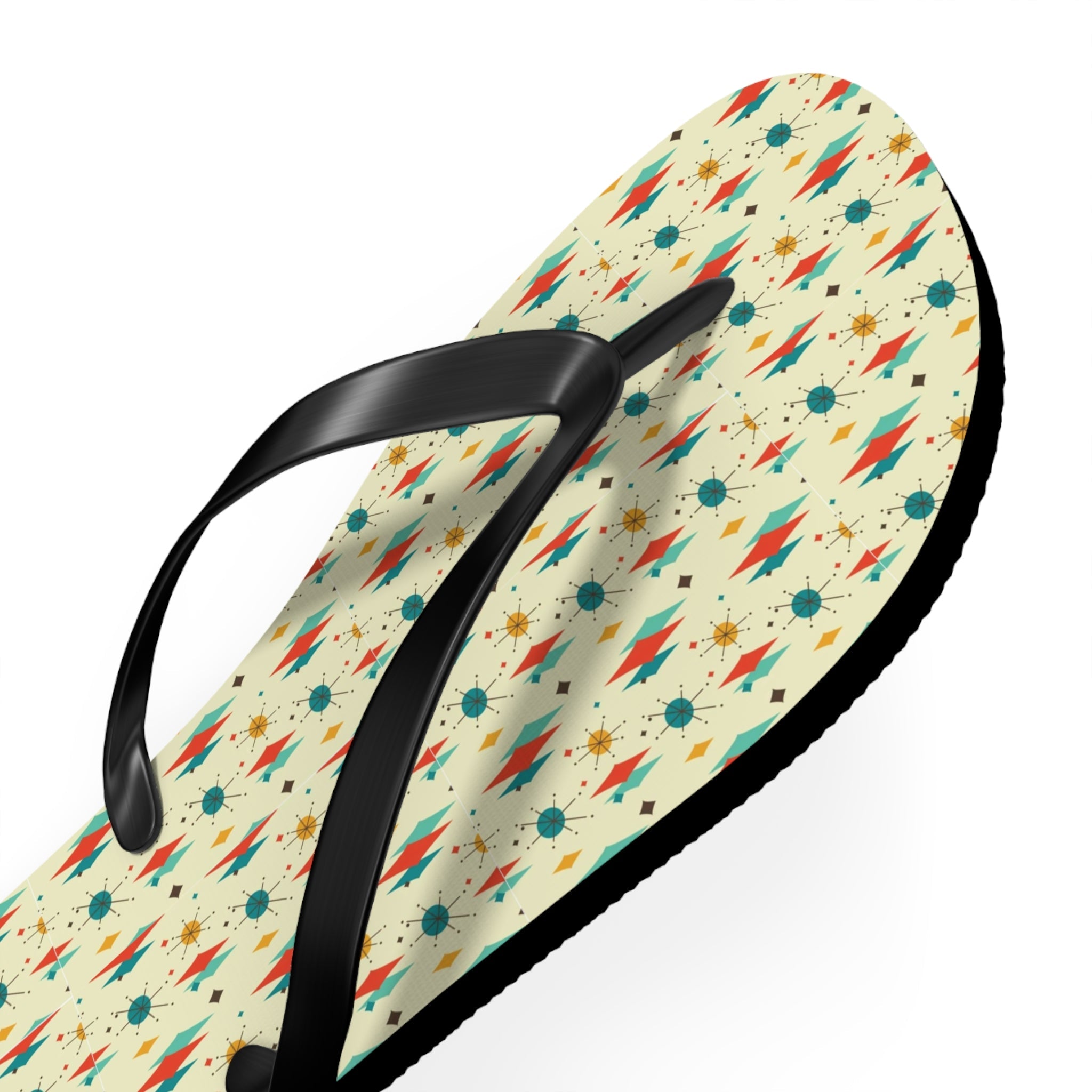 Mid - Century Retro Diamonds & Sparkles Flip - Flops - POPvault