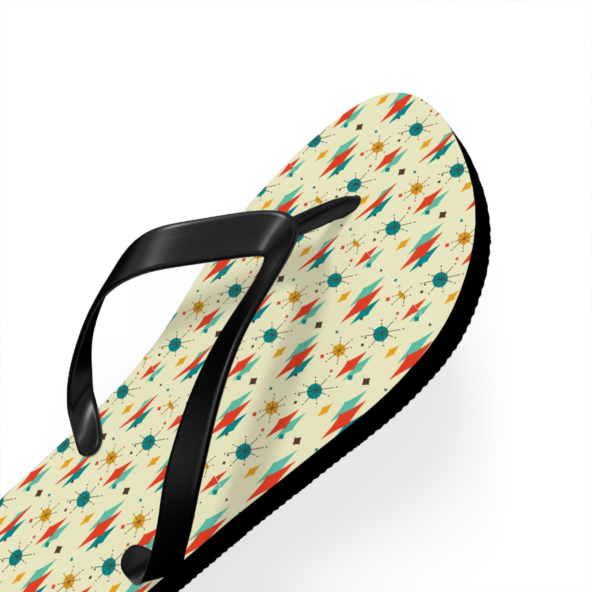 Mid - Century Retro Diamonds & Sparkles Flip - Flops - POPvault