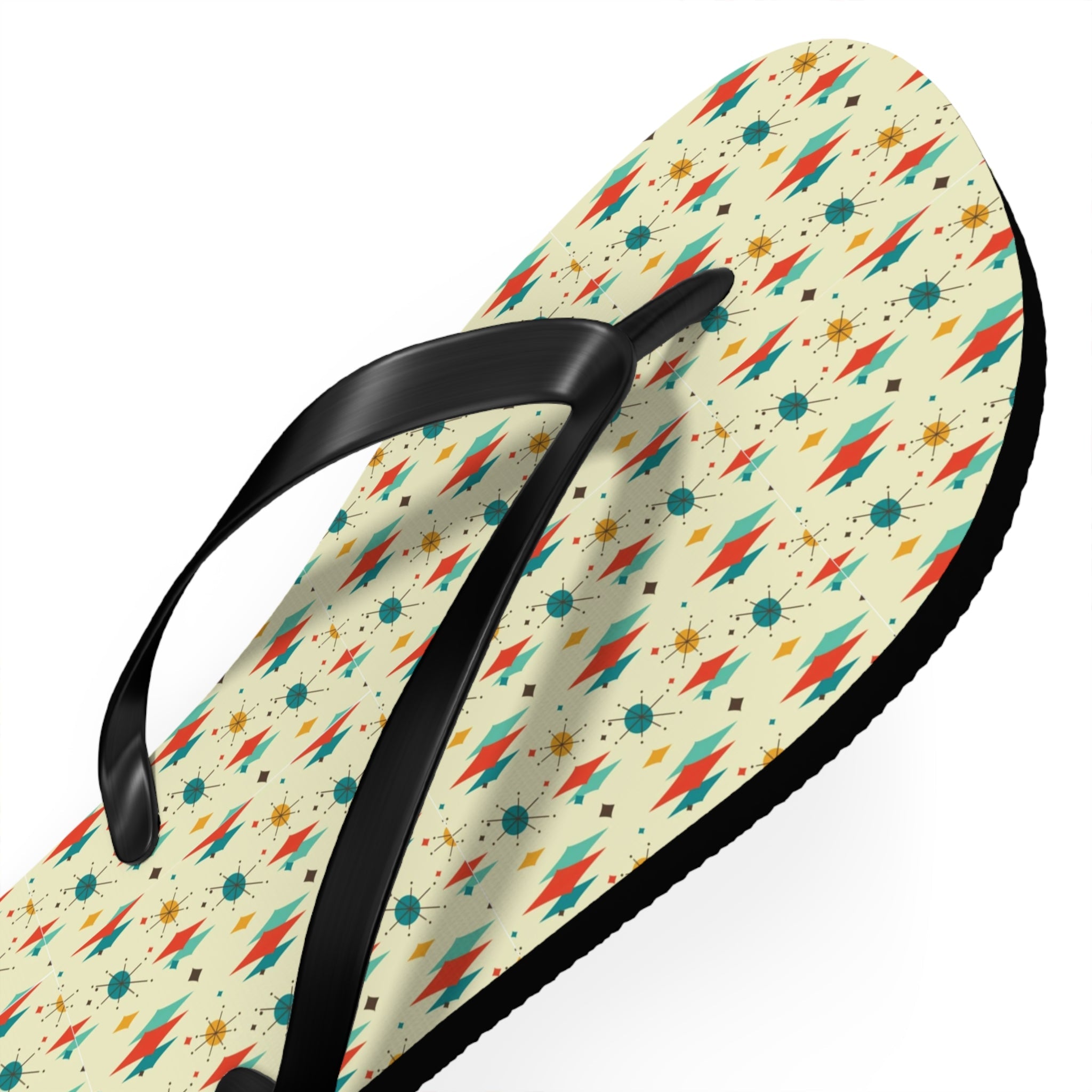 Mid - Century Retro Diamonds & Sparkles Flip - Flops - POPvault
