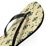 Mid - Century Retro Eyeballs Geometric Flip - Flops - POPvault