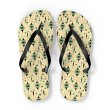 Mid - Century Retro Eyeballs Geometric Flip - Flops - POPvault