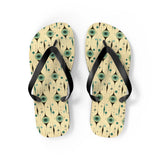 Mid - Century Retro Eyeballs Geometric Flip - Flops - POPvault