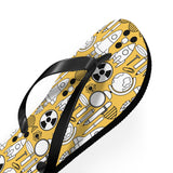 Mid - Century Retro "Going Nuclear" Geometric Flip - Flops - POPvault