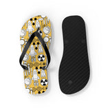 Mid - Century Retro "Going Nuclear" Geometric Flip - Flops - POPvault