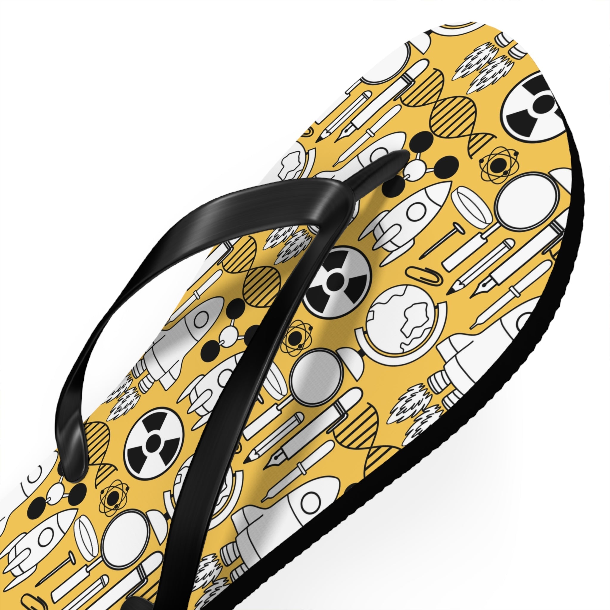 Mid - Century Retro "Going Nuclear" Geometric Flip - Flops - POPvault