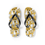 Mid - Century Retro "Going Nuclear" Geometric Flip - Flops - POPvault