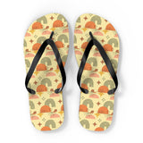 Mid - Century Retro Gold Geometric Flip - Flops - POPvault
