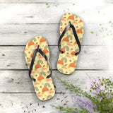 Mid - Century Retro Gold Geometric Flip - Flops - POPvault