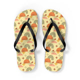 Mid - Century Retro Gold Geometric Flip - Flops - POPvault