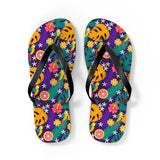Mid - Century Retro Jungle Parrot Flip - Flops - POPvault