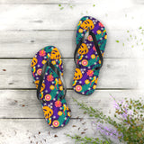 Mid - Century Retro Jungle Parrot Flip - Flops - POPvault