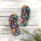 Mid - Century Retro Jungle Parrot Flip - Flops - POPvault