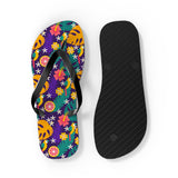 Mid - Century Retro Jungle Parrot Flip - Flops - POPvault