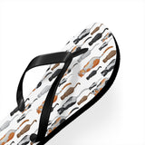 Mid - Century Retro Kitties On Parade Flip - Flops - POPvault
