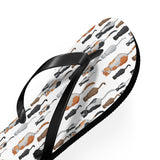 Mid - Century Retro Kitties On Parade Flip - Flops - POPvault