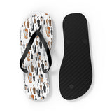 Mid - Century Retro Kitties On Parade Flip - Flops - POPvault