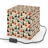 Mid - Century Retro Light Cube Lamp — Ultra - Cool Kitties - POPvault