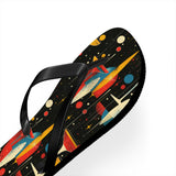 Mid - Century Retro Martinis In Space Flip - Flops - POPvault