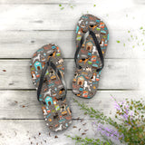 Mid - Century Retro Me And My Dog Life Flip - Flops - POPvault