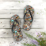 Mid - Century Retro Me And My Dog Life Flip - Flops - POPvault