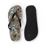 Mid - Century Retro Me And My Dog Life Flip - Flops - POPvault