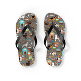 Mid - Century Retro Me And My Dog Life Flip - Flops - POPvault