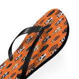 Mid - Century Retro 'Moooove Along' Cows Geometric Flip - Flops - POPvault