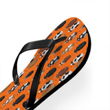 Mid - Century Retro 'Moooove Along' Cows Geometric Flip - Flops - POPvault