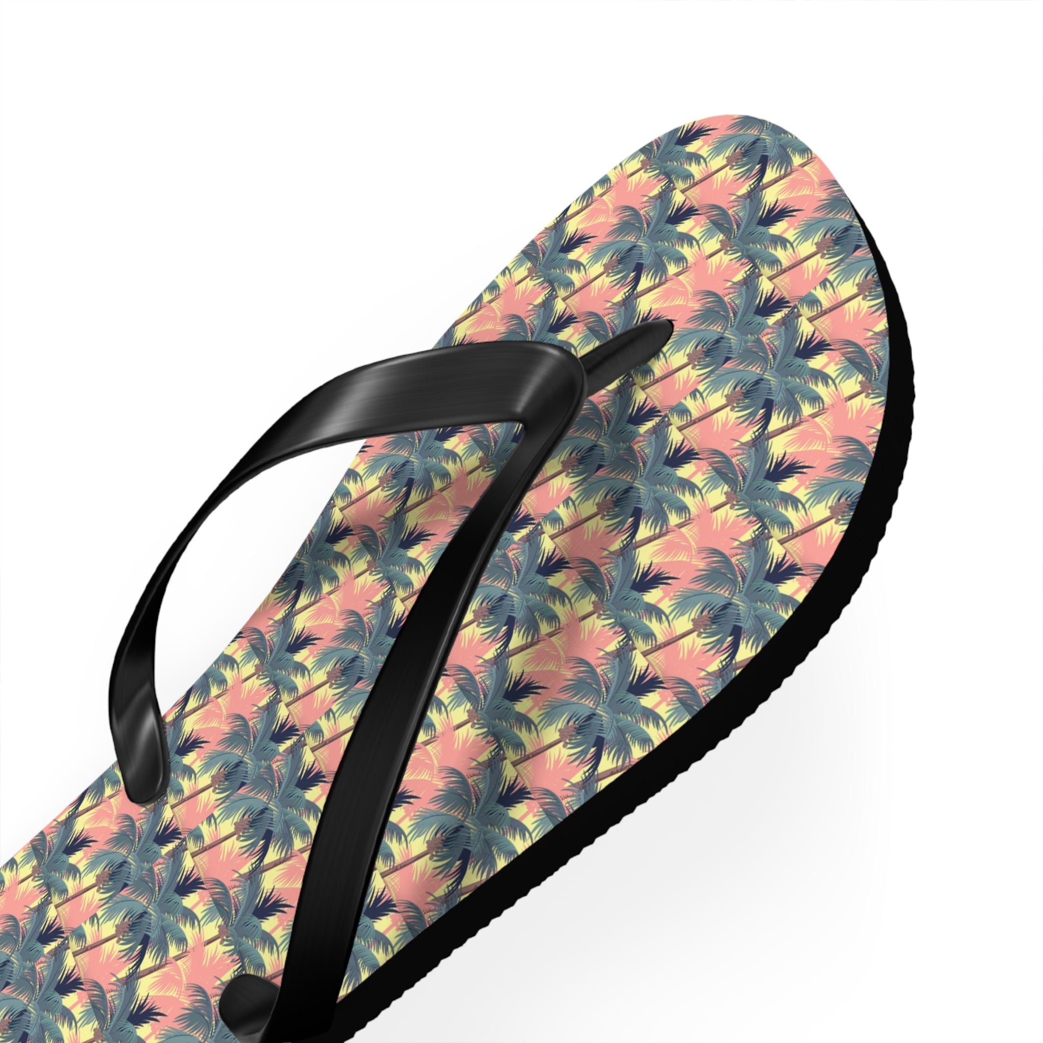 Mid - Century Retro Palms - a - Plenty Flip - Flops - POPvault
