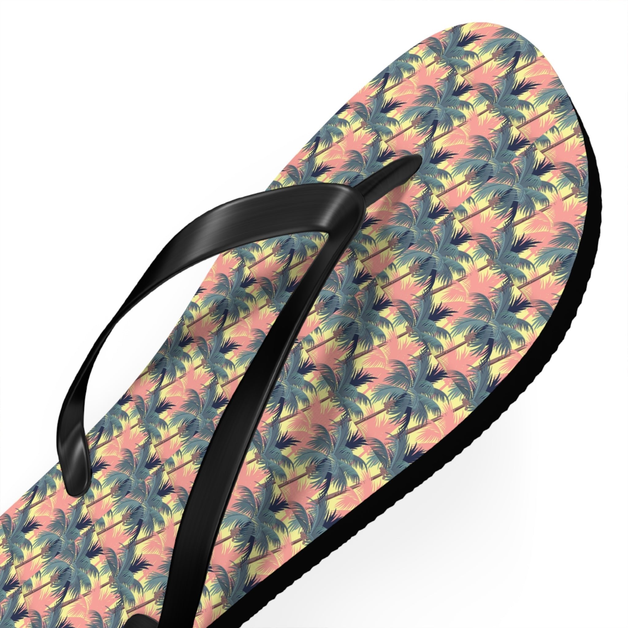 Mid - Century Retro Palms - a - Plenty Flip - Flops - POPvault