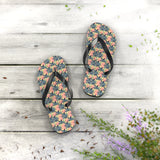 Mid - Century Retro Palms - a - Plenty Flip - Flops - POPvault