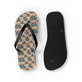 Mid - Century Retro Palms - a - Plenty Flip - Flops - POPvault