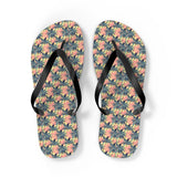 Mid - Century Retro Palms - a - Plenty Flip - Flops - POPvault