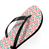 Mid - Century Retro Pink Flamingo Flip - Flops - POPvault