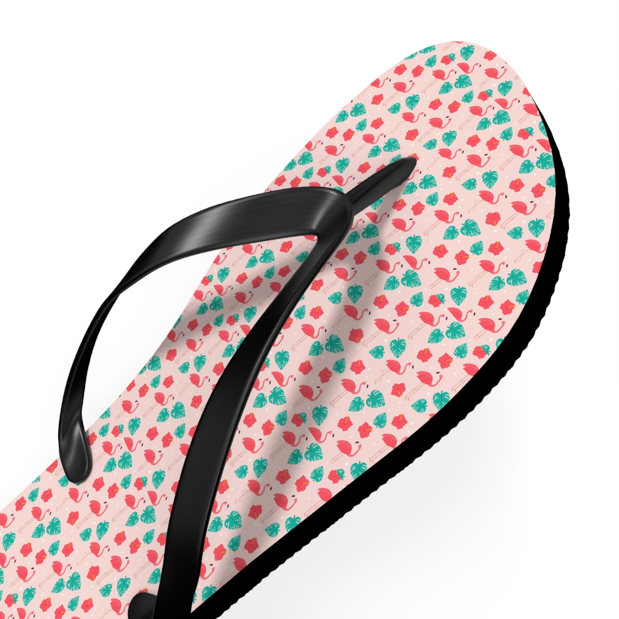 Mid - Century Retro Pink Flamingo Flip - Flops - POPvault